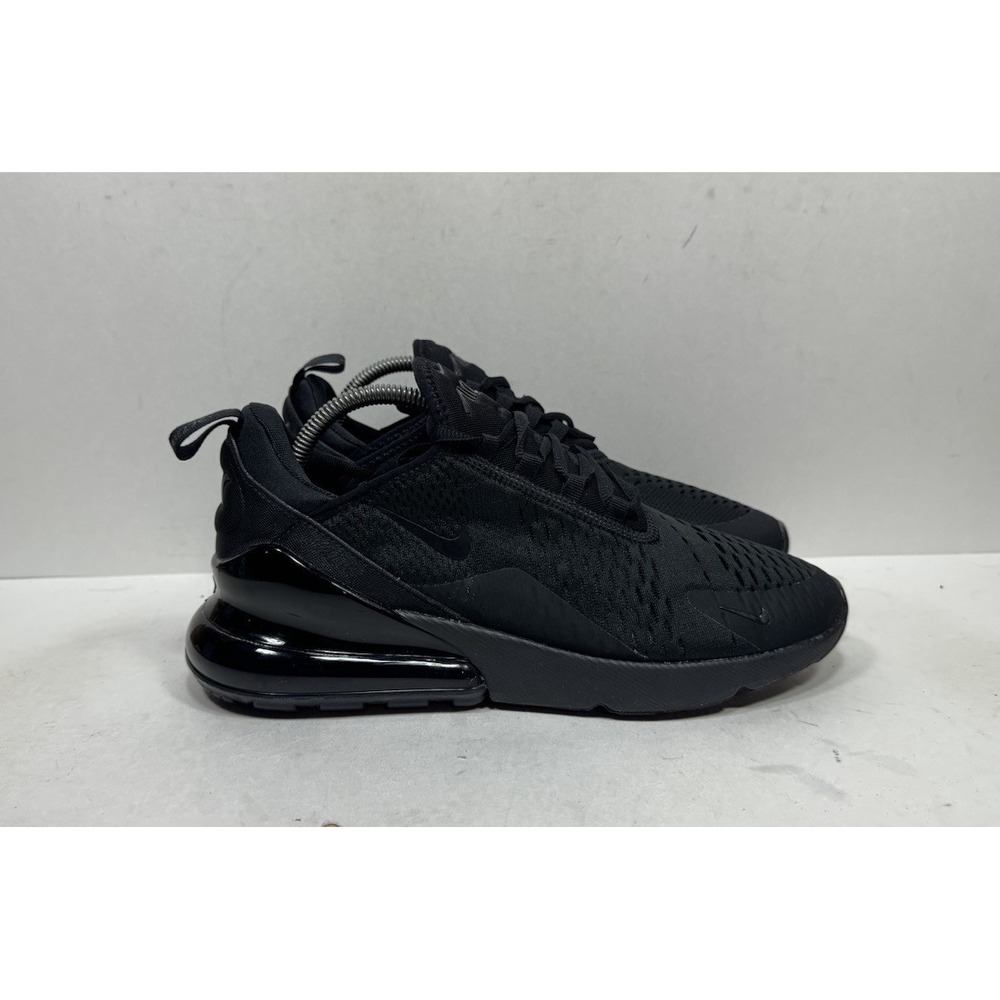 Nike Air Max 270 Triple Black Running Shoes AH6789-006 Women's Size 10